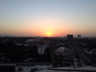 Sunset from the Minaret of the Ulugbek Medressa