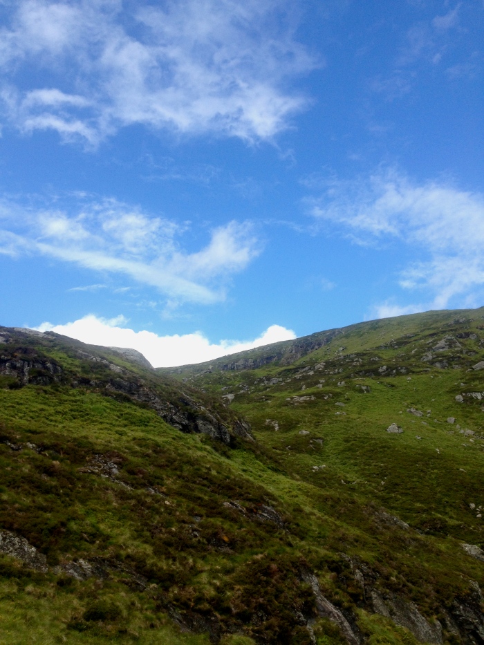 Green, rolling hills of Scotland